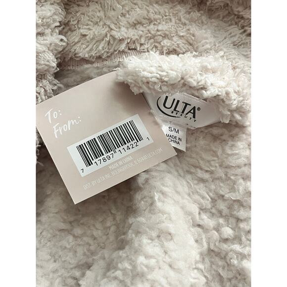 NWT Ulta Beauty Cream Plush Sherpa Robe S/M - Picture 5 of 5